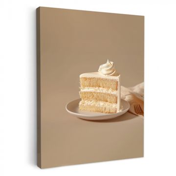 Tableau sur toile - Gâteau à la vanille - Gâteau - Crémeux