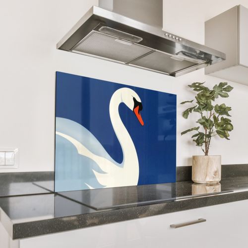 Fond de hotte - Cygne - Blanc - Bec - Illustration
