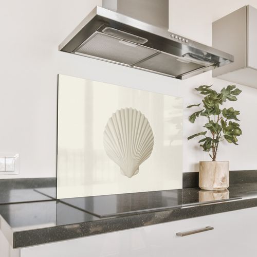 Fond de hotte - Coquille - Minimaliste - Blanc