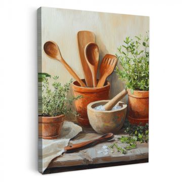 Pots - Herbes - Bois