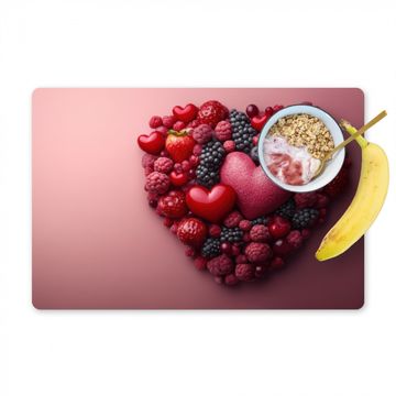 Sets de table - Fruits - Coeurs - Fraises - Framboises - Myrtilles