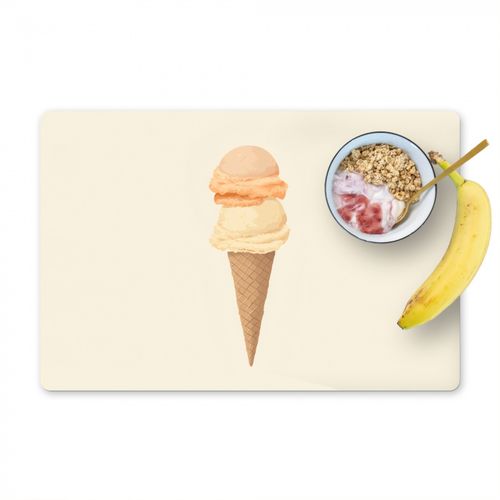 Sets de table - Minimaliste - Pelle à glace - Corne - Beige