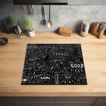 Protection plaque induction - Noir et blanc