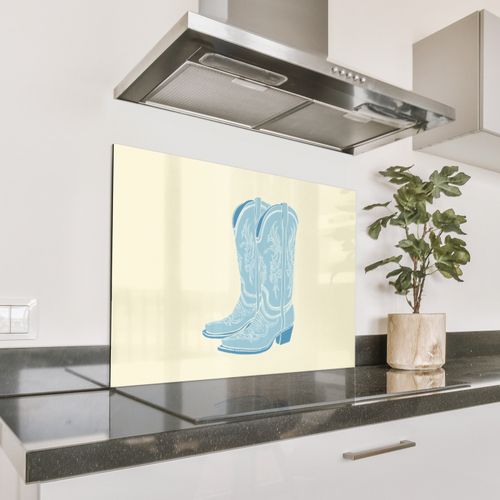 Fond de hotte - Illustration - Bottes de cow-boy - Motif