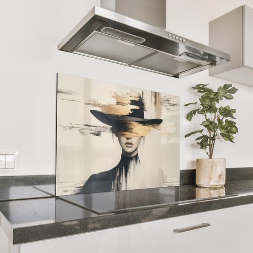 Fond de hotte - Femme - Chapeau - Peinture