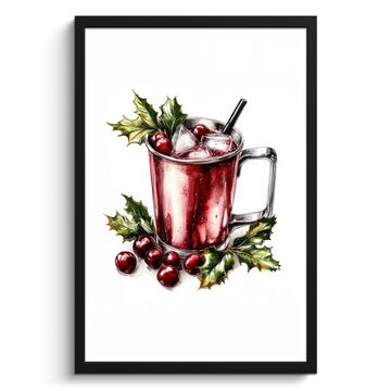 Cadre Photo - Boisson - Hiver - Cocktail - Rouge