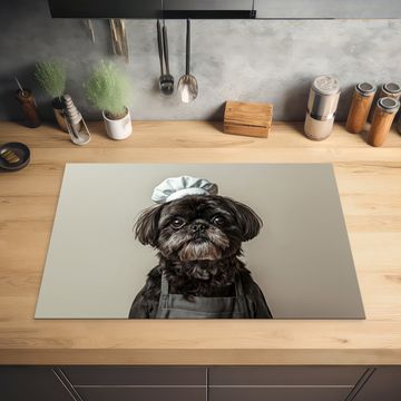 Protection plaque induction - Vêtements de chef - Noir - Chien