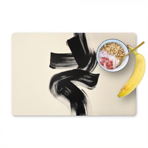 Sets de table - Rayures - Noir - Abstrait