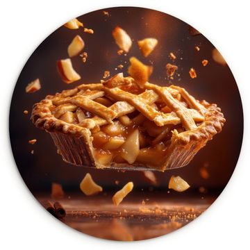 Tableau rond - Pommes - Tarte - Chaud - Aliments