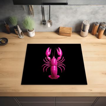 Protection plaque induction -  Homard - Rose vif - Points - Accrocheur
