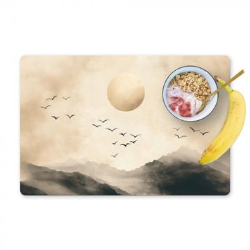 Sets de table - Paysage - Japandi - oiseau