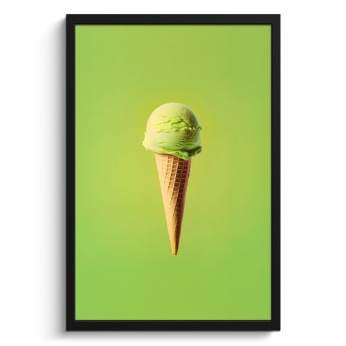 Cadre Photo - Corne - Cuillère à glace - Verte