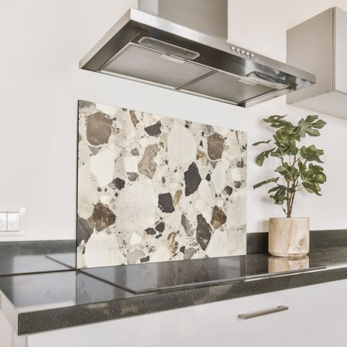 Fond de hotte - Neutre - Pierres - Décoration - Terrazzo