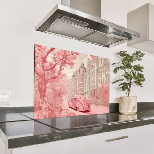 Ville - Voiture - Rose