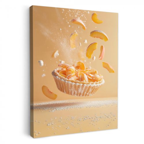 Tableau sur toile - Pêche - Aliments - Gâteau - Orange