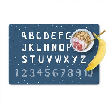 Sets de table - Alphabet - Bleu - Chiffres - Enfant