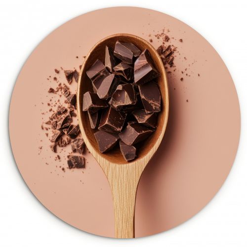 Tableau rond - Chocolat - Bois - Cuillère