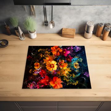Protection plaque induction - Beauté florale nocturne