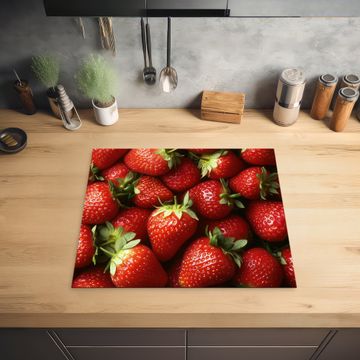 Protection plaque induction - Fraise - Fruit - Rouge