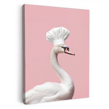 Tableau sur toile - Cygne - Toque - Beau - Classique