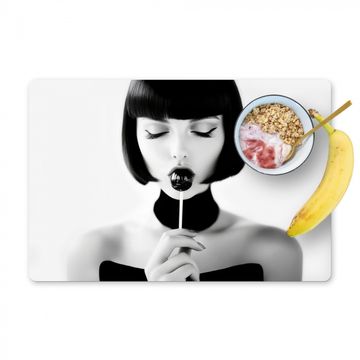 Sets de table - Femme - Lolly - Noir - Blanc