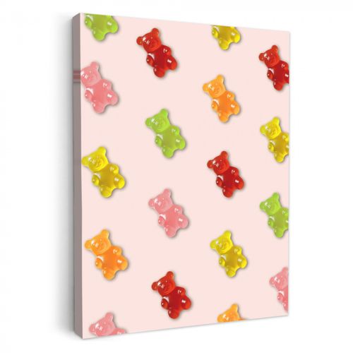 Tableau sur toile - Couleur - Candy - Rose