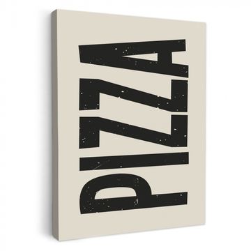 Tableau sur toile - Pizza - Décoration - Japandi - Vintage