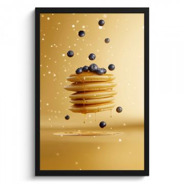 Cadre Photo - Crêpes - Aliments - Miel - Jaune