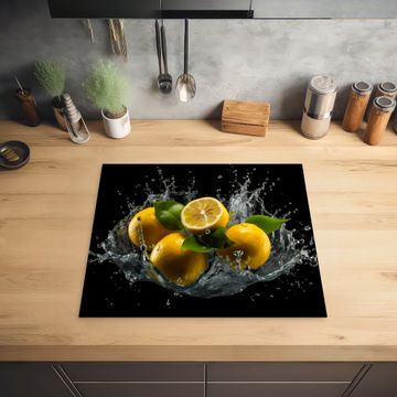 Protection plaque induction - Citron - Fruit - Jaune - Noir