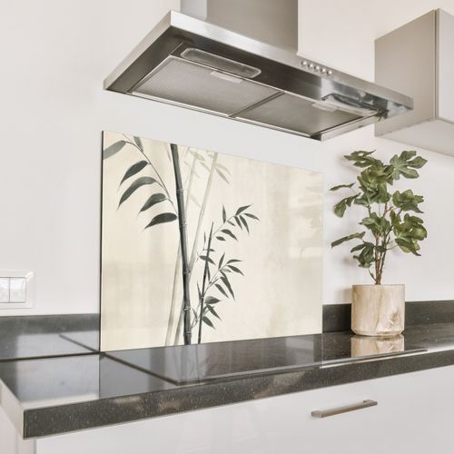 Fond de hotte - Japandi - Bambou - Beige