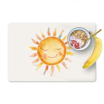 Sets de table - Soleil - Aquarelle - Jaune