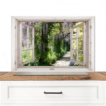 Vue du jardin des glycines