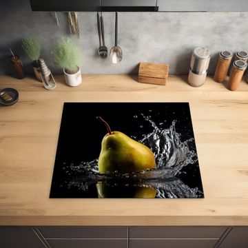 Protection plaque induction - Poire - Fruit - Eau - Noir