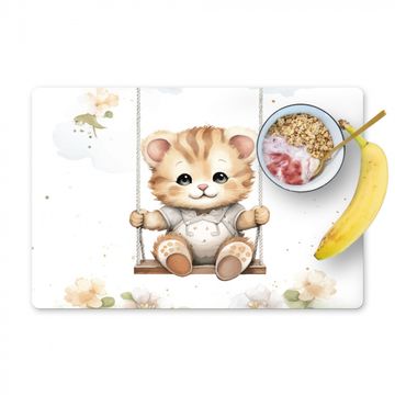 Sets de table - Ours - Bébé - Animal - Enfants - Chambre de bébé - Fleurs