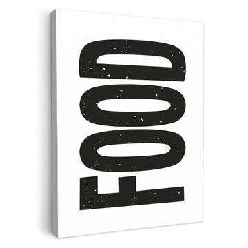 Tableau sur toile - Alimentation - Noir - Blanc - Décoration