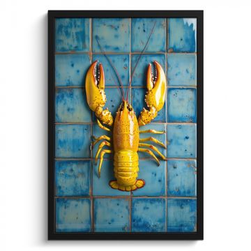 Cadre Photo - Homard - Or - Texture - Noir