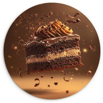 Tableau rond - Gâteau - Chocolat - Aliments - Brownie
