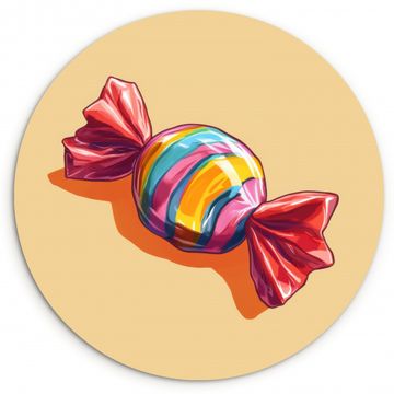 Tableau rond - Jaune - Bonbon - Couleur
