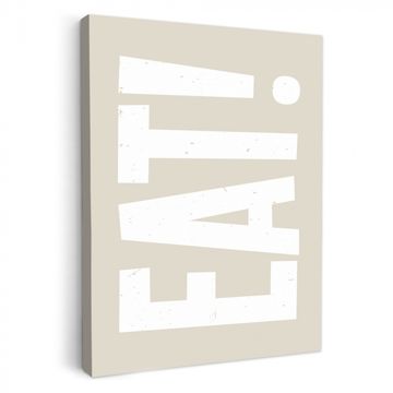 Tableau sur toile - Alimentation - Décoration - Beige - Blanc