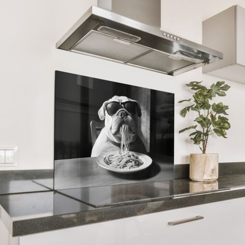 Fond de hotte - Chien - Bouledogue - Lunettes - Dur - Animaux