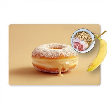Sets de table - Donut - Crémeux - Sucre en poudre - Beige