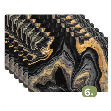Sets de table - Fusion du noir et de l'or