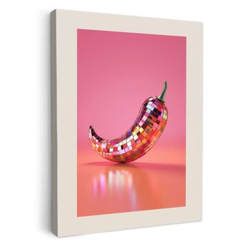 Tableau sur toile - Disco - Poivre - Rose