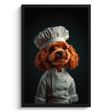 Cadre Photo - Brun - Cuisinier - Chien