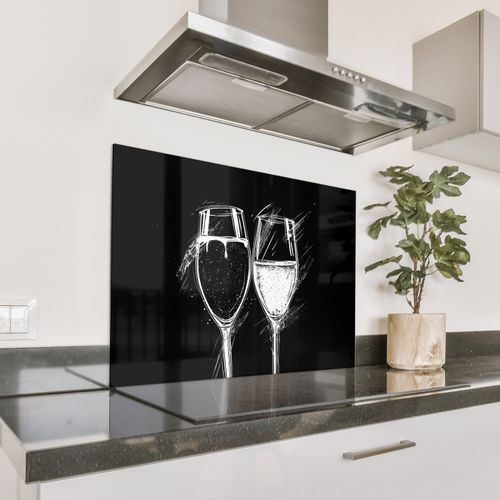 Fond de hotte - Toast noir et blanc