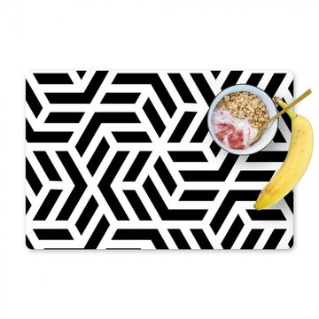 Sets de table - Labyrinthe noir et blanc
