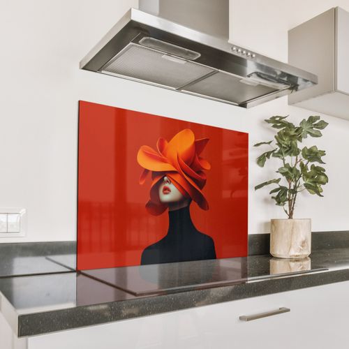 Fond de hotte - Orange - Chapeau - Femme