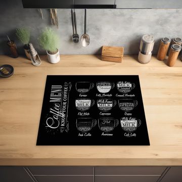 Protection plaque induction - Menu en noir et blanc de Coffee Specialties