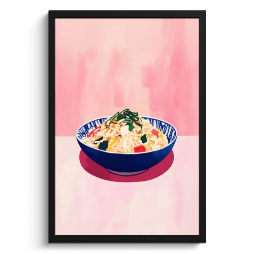 Cadre Photo - Riz - Illustration - Bol - Légumes
