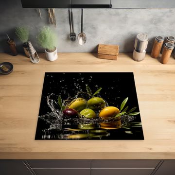 Protection plaque induction - Olives - Vertes - Eau - Noires